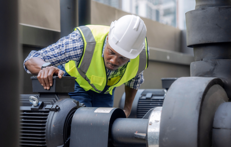 Industrial fluid handling systems in operation